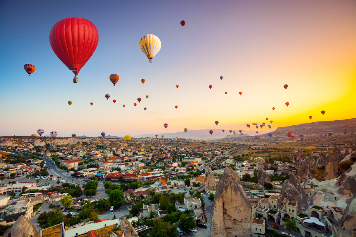 6.Turkey hot air balloons